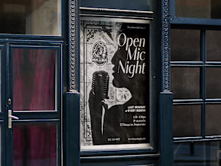Poster Design for Coffee Shop - Open Mic Night
