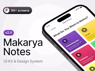 Makarya Notes v2 - UI Kit & Design System