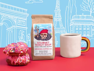 Grinding Coffee Ad Imagery