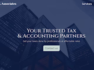 Responsive website for tax firm