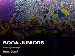 Boca Juniors - Web Design