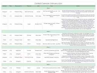 Content Calendar