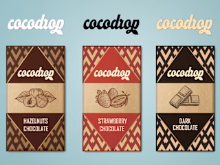 CocoDrop Chocolate Package Design