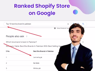 Ranked Shopify Store on Google