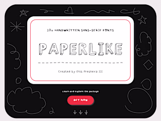 PAPERLIKE - 20+ Handwritten Sans-Serif Fonts