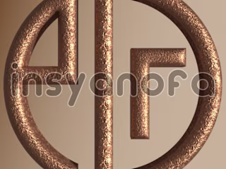 3D monographic logo for store logo