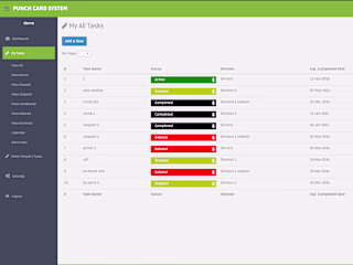 Punch in/out System