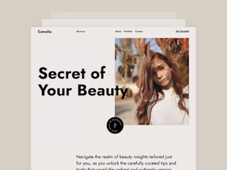 Camelia — Beauty Framer Template 
