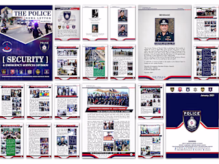 Newsletter design for a Police department