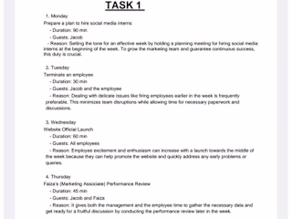 General Assistant Task