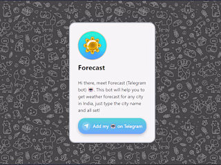 Forecast (A Telegram Bot)