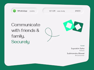 WhatsApp case study | UX Research | Design UI solution :: Behan…
