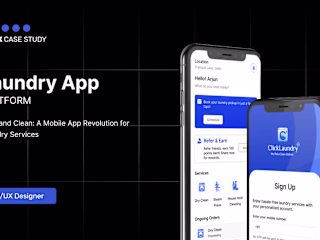 Laundry App Case study on Behance