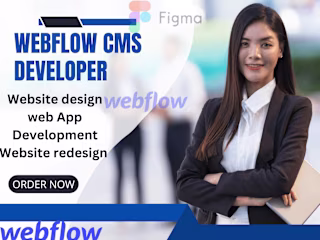 I Will Be Your Expert Webflow CMS Developer for Seamless Website