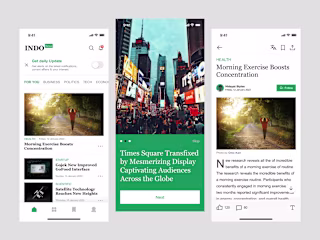 UI/UX Design Mobile (News App)