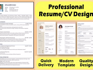 I will create a professional CV or a modern resume design