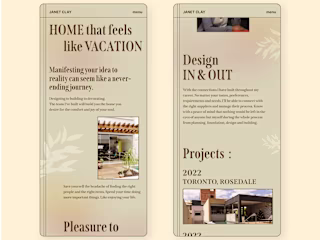 Janet Clay - Branded Website Design (An Architect's Portfolio)