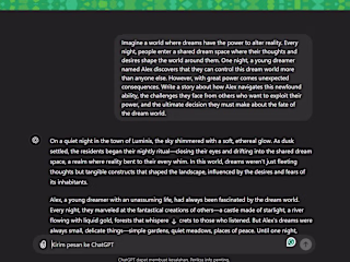 Creating AI Prompts for a Fictional Story Generator