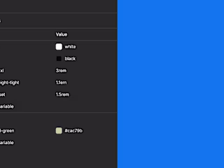 Webflow CSS variables