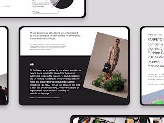 Fashion Sustainability Report Website Design