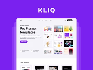 Kilq — Framer Marketplace Website