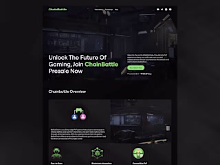 ChainBattle Web3 Gaming Presale Website