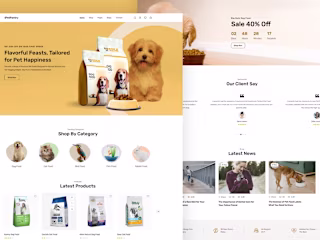 PetPantry (Website) Flavorful Feasts, Tailored for Pet Happiness