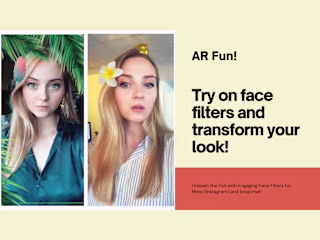 AR Face Filters for Instagram, TikTok and Snapchat