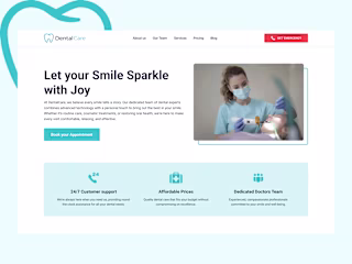 PearlCare – Dental Clinic Website Template (Framer Development)