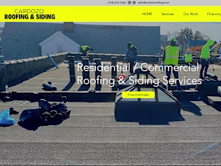 Roofing & Sliding company website design/seo in Squarespace
