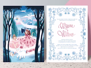 Kids Party Invitation: Vintage Fairytale