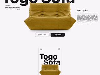 Furniture Landing Page Design 
