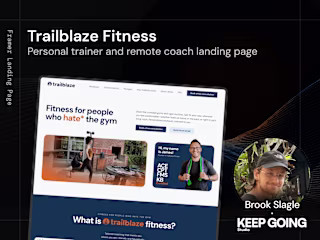 Framer Landing Page for Fitness Coach (trailblazefitness.com)