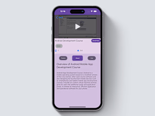 "Curso" IOS Native : Online learning and teaching platform