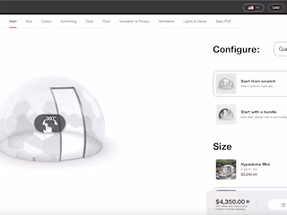 Hypedome - Created Configurator