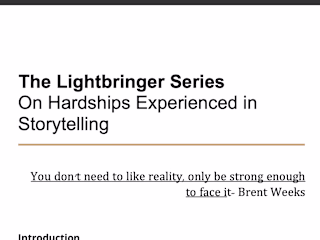 On Brent Weeks' Writing
