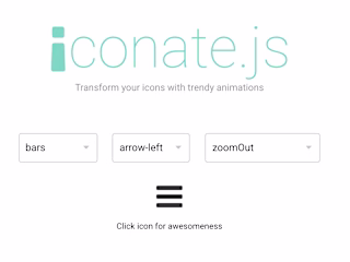 Iconate.js - icon animation library 
