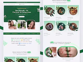 PureGlow Holistics: Organic Beauty Clinic Website Design