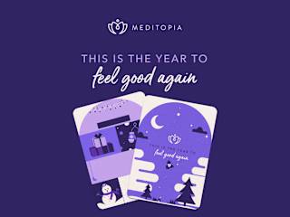 New Year Gift Card Design - Meditopia