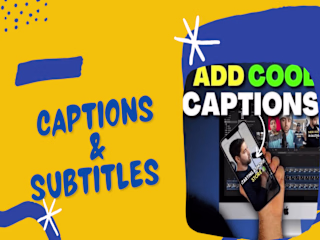 Reels video editing with captions
