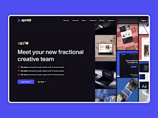 Sprintli Website Redesign on Framer