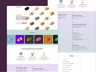 JustBread NFT Collection website