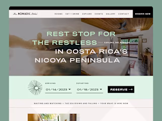 Nomadic UI Design & Webflow Development 