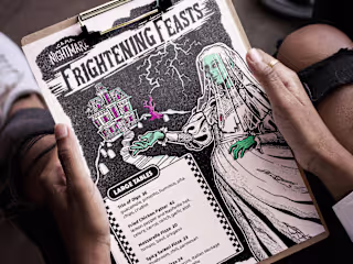 Spooky Event Branding + Custom Menus for Soho House Nashville