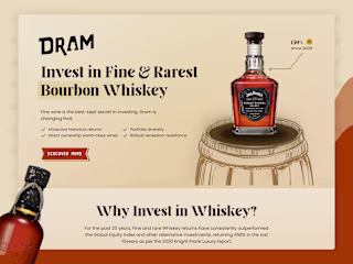 Dram Landing Page UI Design & Webflow Development 