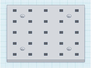 Customizable Magnetic Pegboard SCAD design
