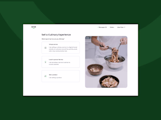 SRVE - app for personal chef booking