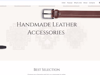 Website Development for Handmade Leather Accessories