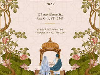 Wedding invitation card 