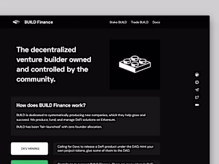 BUILD Finance Landing Page